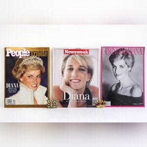 Princess Diana Magazine Lot (3) 1997 Tribute People Newsweek Memorial Issues